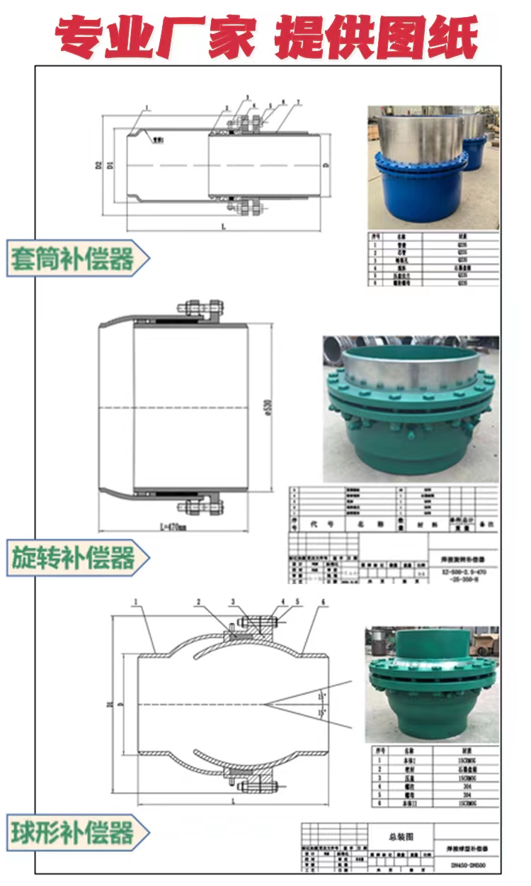 套筒補償器的安裝方法